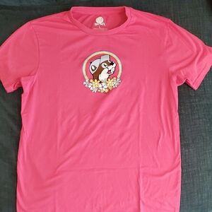 Buc-ee's Pink Short-sleeve T-Shirt (Large)